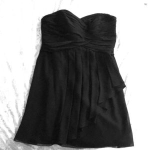Black Strapless Cocktail Dress
